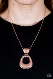 Park Avenue Attitude - Copper Paparazzi Necklace All Eyes On U Jewelry