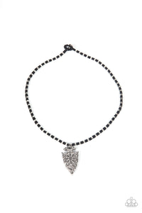 Get Your ARROWHEAD in the Game Black Paparazzi Necklace All Eyes On U 