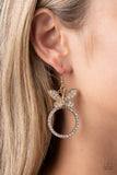 Paradise Found Gold Paparazzi Earrings All Eyes On U Jewelry 