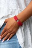 Lusting for Wanderlust - Red Paparazzi Bracelet