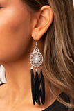 Pretty in PLUMES - Black Paparazzi Earrings All Eyes On U Jewelry
