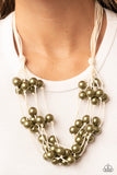 Yacht Catch - Green Paparazzi Necklace All Eyes On U Jewelry