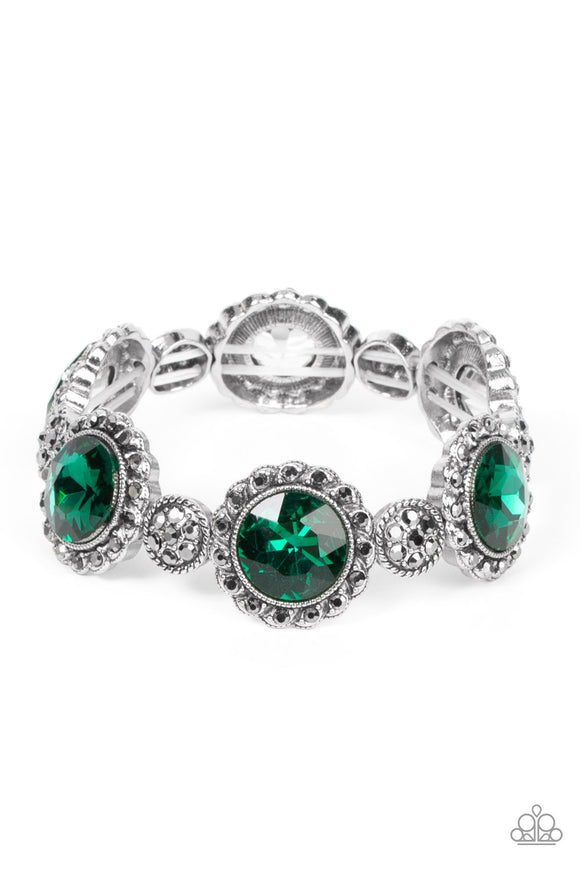 Palace Property - Green Paparazzi Bracelet All Eyes On U Jewelry