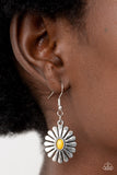 Delectably Daisy - Yellow Paparazzi Earrings All Eyes On U Jewelry