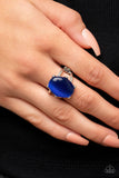 Enchantingly Everglades - Blue Paprazzi Ring All Eyes On U Jewelry