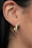 Small Town Twinkle - Gold Paparazzi Earrings All Eyes On U Jewelry