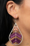 Nice Threads - Purple Paparazzi Earrings All Eyes On U Jewelry