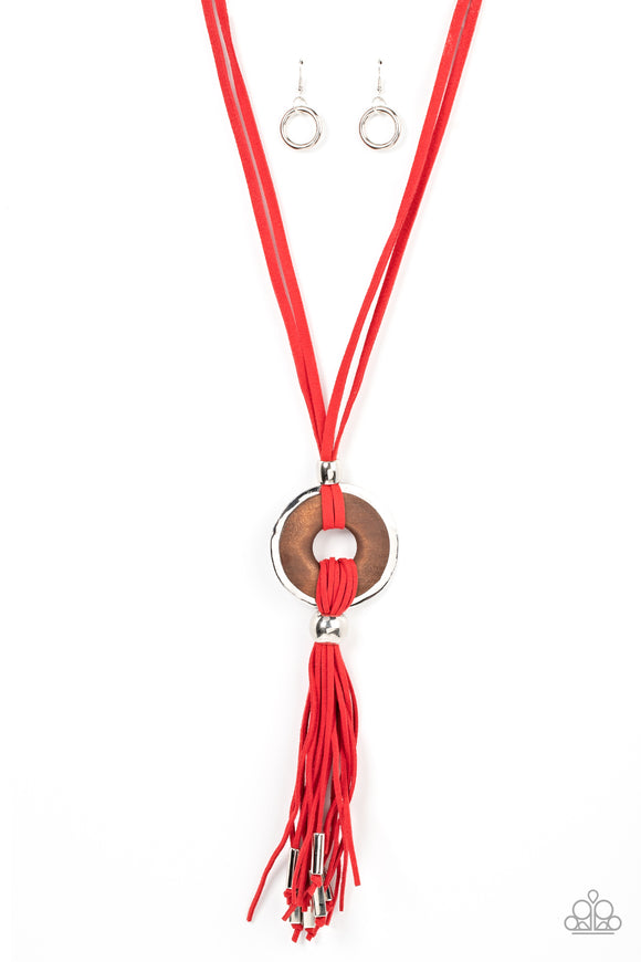 ARTISANS and Crafts - Red Paparazzi Necklace All Eyes On U Jewelry