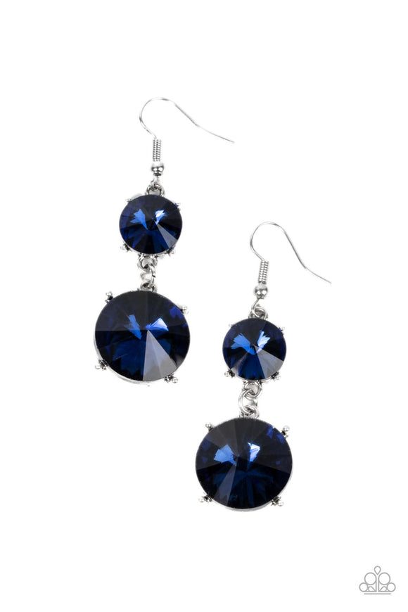Sizzling Showcase - Blue Paparazzi Earrings All Eyes On U Jewelry 