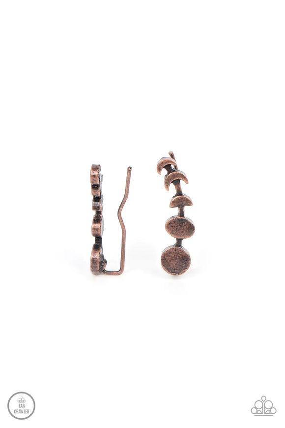 It's Just A Phase Copper Earrings