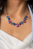 Interstellar Ice - Pink Paparazzi Necklace All Eyes On U Jewelry