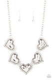 Kindred Hearts - White Paparazzi Necklace All Eyes On U Jewelry