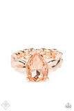 Law of Attraction - Rose Gold Paparazzi Ring All Eyes On U Jewelry