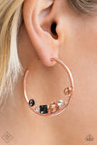 Attractive Allure - Rose Gold Paparazzi Earrings All Eyes On U Jewerly