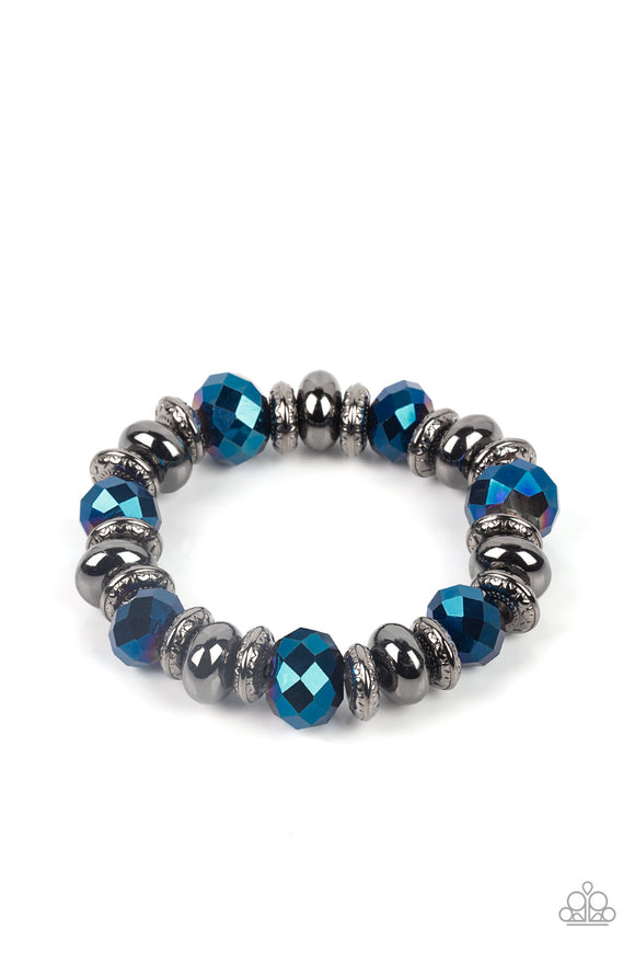 Power Pose - Blue Paparazzi Bracelet All Eyes On U Jewelry Store