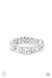 Wedded Bliss - White Paparazzi Ring All Eyes On U Jewelry Store