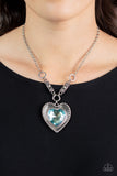 Heart Full of Fabulous - Blue Paparazzi Necklace All Eyes On U Jewelry
