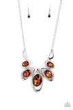 Hypnotic Twinkle - Brown Paparazzi Necklace All Eyes On U Jewlery