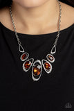 Hypnotic Twinkle - Brown Paparazzi Necklace All Eyes On U Jewlery