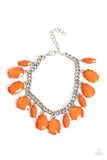 Serendipitous Shimmer - Orange Paparazzi Bracelet All Eyes On U Jewelr