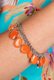 Serendipitous Shimmer - Orange Paparazzi Bracelet All Eyes On U Jewelr