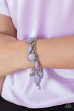 Serendipitous Shimmer Silver Paparazzi Bracelet All Eyes On U Jewelry