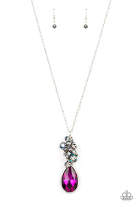 Colorful Convergence - Multicolor Paparazzi Necklace All Eyes On U 