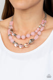 Mere Magic - Pink Paparazzi Necklace All Eyes On U Jewelry