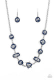 Fleek and Flecked - Blue Paparazzi Necklace All Eyes On U