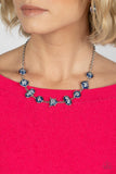 Fleek and Flecked - Blue Paparazzi Necklace All Eyes On U