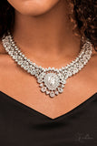 Exquisite White Paparazzi Zi Collection Necklace All Eyes On U Jewelry