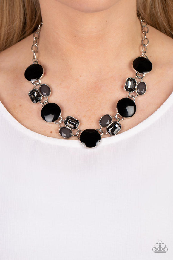 Dreaming in MULTICOLOR - Black Paparazzi Necklace All Eyes On U Jewelr