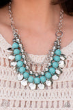 Leave Her Wild - Blue Paparazzi Necklace All Eyes On U Jewelry