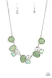 Fantasy World - Green Paparazzi Necklace All Eyes On U Jewelry