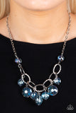 Rhinestone River - Blue Paparazzi Necklace All Eyes On U Jewelry