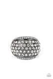 Running OFF SPARKLE - Black Paparazzi Ring All Eyes On On U Jewelry