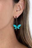 Bohemian Butterfly - Brass Paparazzi Earrings All Eyes On U Jewelry