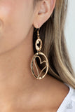 Enchanting Echo - Gold Paparazzi Earrings All Eyes On U Jewelry