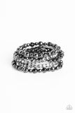Top Notch Twinkle - Black Paparazzi Bracelet All Eyes On U Jewelry