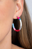 Multicolored Mambo - Pink Multicolor Earrings