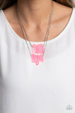 Crystal Catwalk - Pink Paparazzi Necklace All Eyes On U Jewelry