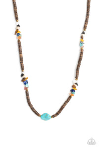 Stony Survivor - Multicolor Paparazzi Necklace All Eyes On U Jewelry