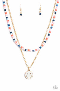 High School Reunion - Blue Paparazzi Necklace All Eyes On U Jewelry