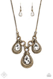 Built Beacon - Brass Paparazzi Necklace All Eyes On U Jewelry 