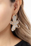 Glimmering Gardens - Gold Paparazzi Earrings All Eyes On U Jewelry