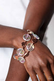 Discus Throw - Copper Paparazzi Bracelet All Eyes On U Jewelry
