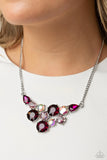 Round Royalty - Pink Paparazzi Necklace All Eyes On U Jewelry