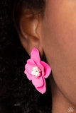 Jovial Jasmine - Pink Paparazzi Earrings All Eyes On U Jewelry 