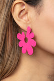 Flower Power Fantasy - Pink Paparazii Earrings All Eyes On U Jewelry
