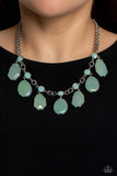 Maldives Mural - Green Paparazzi Necklace All Eyes ON U Jewerly